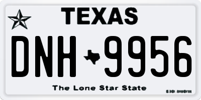 TX license plate DNH9956