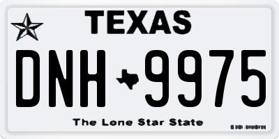 TX license plate DNH9975