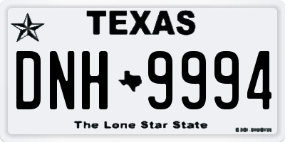 TX license plate DNH9994