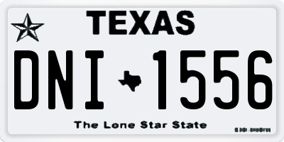 TX license plate DNI1556