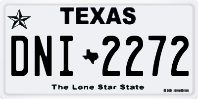 TX license plate DNI2272