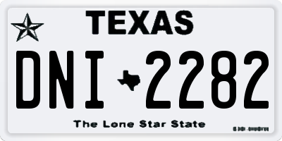 TX license plate DNI2282