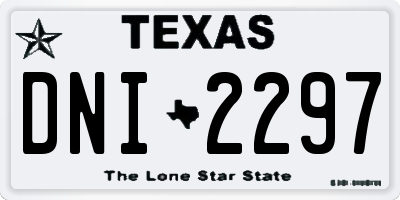 TX license plate DNI2297