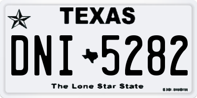 TX license plate DNI5282