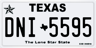 TX license plate DNI5595