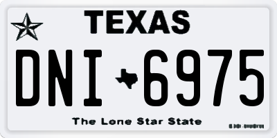 TX license plate DNI6975