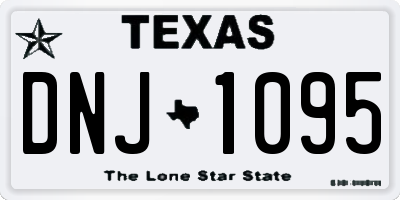 TX license plate DNJ1095
