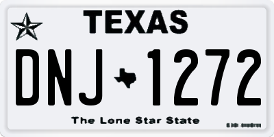 TX license plate DNJ1272