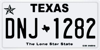 TX license plate DNJ1282