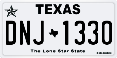 TX license plate DNJ1330