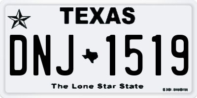 TX license plate DNJ1519