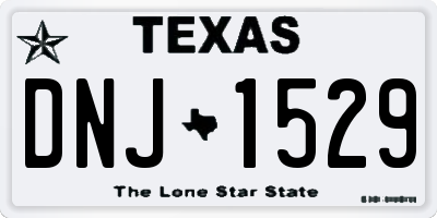 TX license plate DNJ1529