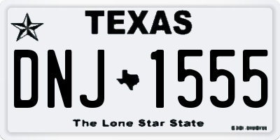 TX license plate DNJ1555