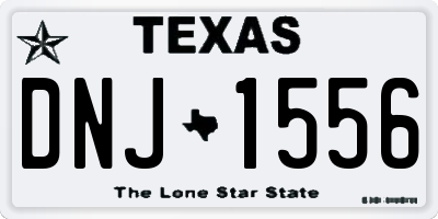 TX license plate DNJ1556
