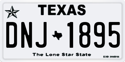 TX license plate DNJ1895