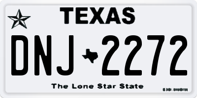 TX license plate DNJ2272