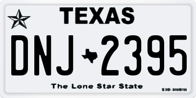 TX license plate DNJ2395