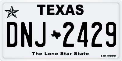 TX license plate DNJ2429
