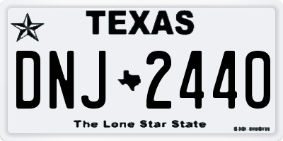 TX license plate DNJ2440