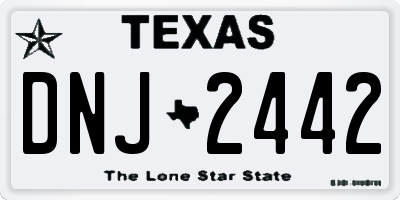 TX license plate DNJ2442