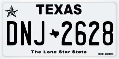TX license plate DNJ2628