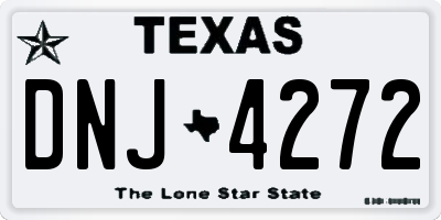 TX license plate DNJ4272