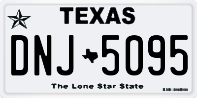 TX license plate DNJ5095