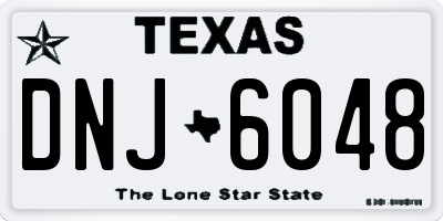 TX license plate DNJ6048