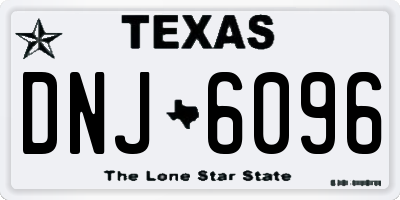TX license plate DNJ6096