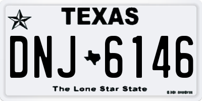 TX license plate DNJ6146