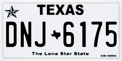 TX license plate DNJ6175