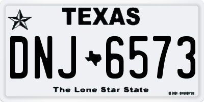 TX license plate DNJ6573
