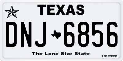 TX license plate DNJ6856
