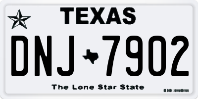 TX license plate DNJ7902