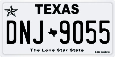 TX license plate DNJ9055