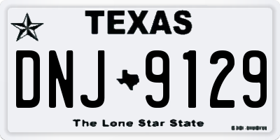 TX license plate DNJ9129