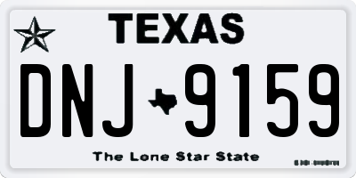 TX license plate DNJ9159