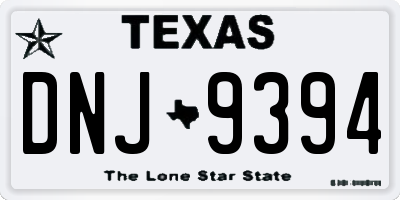 TX license plate DNJ9394