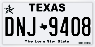TX license plate DNJ9408