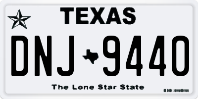 TX license plate DNJ9440