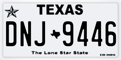 TX license plate DNJ9446