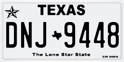 TX license plate DNJ9448