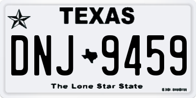 TX license plate DNJ9459