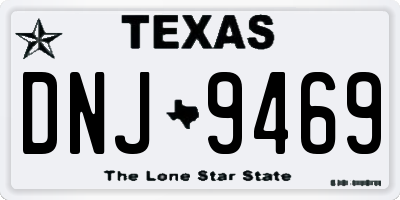 TX license plate DNJ9469