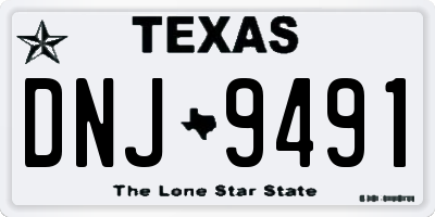 TX license plate DNJ9491