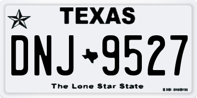 TX license plate DNJ9527