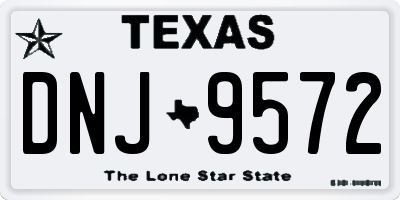 TX license plate DNJ9572