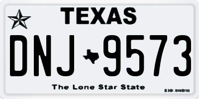 TX license plate DNJ9573