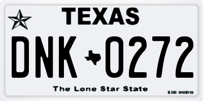 TX license plate DNK0272