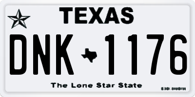 TX license plate DNK1176